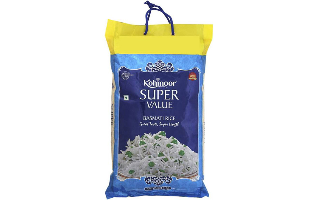 Kohinoor Super Value Basmati Rice Pack 5 kilogram Reviews Nutrition